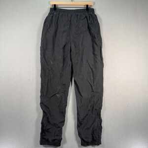 Vintage Reebok Windbreaker Pants Adult Medium Black Fleece Lined Athletic‎ 90s